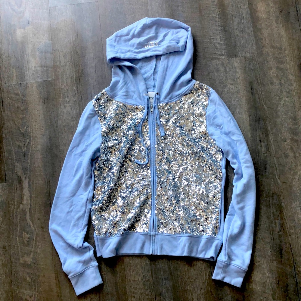 PINK Victoria's Secret Sequin Hoodie